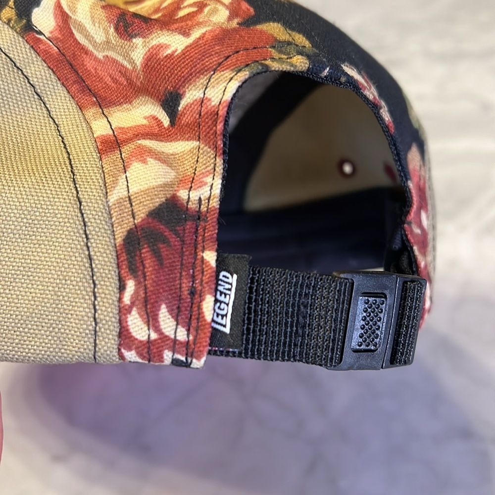 Legend five panel hat. Vintage floral pattern limited edition - Picture 6 of 6